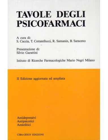 Tavole degli psicofarmaci