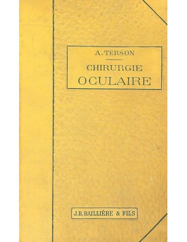 Chirurgie oculaire 1/e 1950